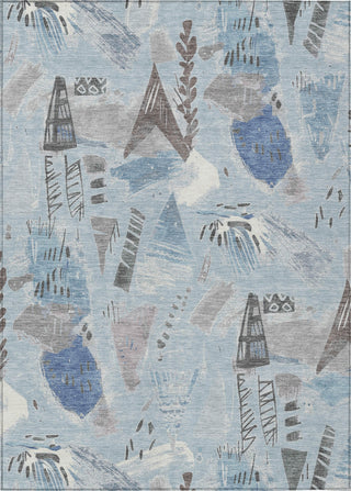 Piper Looms Chantille Modern ACN1579 Sky Machine Washable Area Rug main image