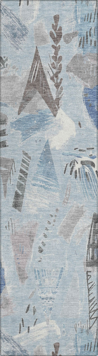 Piper Looms Chantille Modern ACN1579 Sky Machine Washable Area Rug Runner Main Image