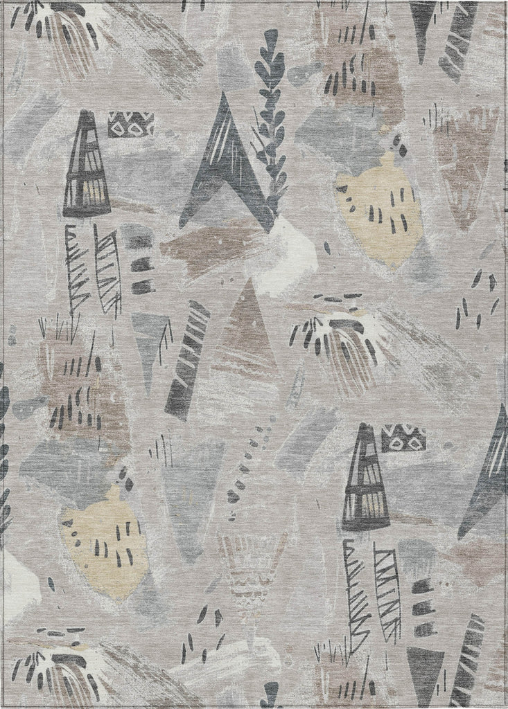 Piper Looms Chantille Modern ACN1580 Taupe Machine Washable Area Rug main image