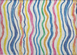 Piper Looms Chantille Stripes ACN1583 Ivory Machine Washable Area Rug Scatter Main Image