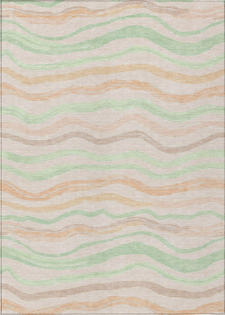 Piper Looms Chantille Stripes ACN1585 Peach Machine Washable Area Rug main image