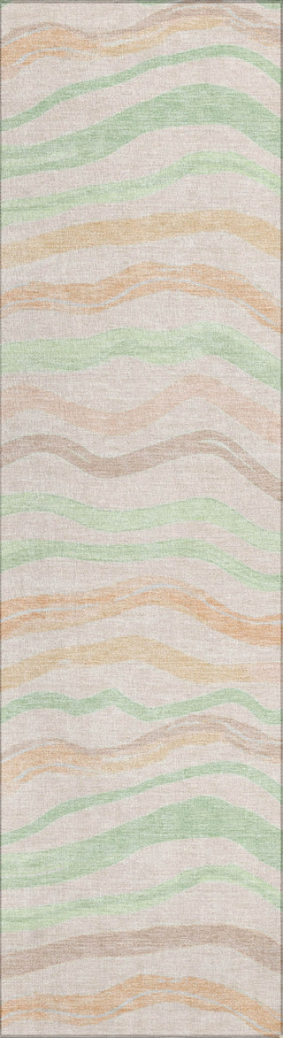 Piper Looms Chantille Stripes ACN1585 Peach Machine Washable Area Rug Runner Main Image