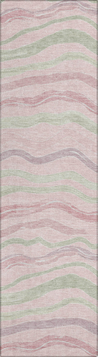 Piper Looms Chantille Stripes ACN1586 Pink Machine Washable Area Rug Runner Main Image