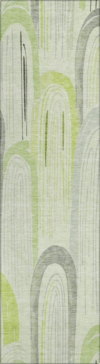 Piper Looms Chantille Geometric ACN1588 Aloe Machine Washable Area Rug Runner Main Image