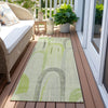 Piper Looms Chantille Geometric ACN1588 Aloe Machine Washable Area Rug Runner Outdoor Lifestyle Image Feature