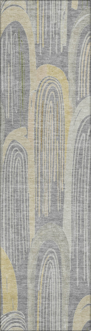 Piper Looms Chantille Geometric ACN1590 Gray Machine Washable Area Rug Runner Main Image