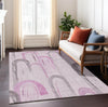 Piper Looms Chantille Geometric ACN1592 Pink Machine Washable Area Rug Lifestyle Image Feature