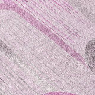 Piper Looms Chantille Geometric ACN1592 Pink Machine Washable Area Rug Swatch Image