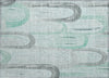 Piper Looms Chantille Geometric ACN1593 Seafoam Machine Washable Area Rug Scatter Main Image