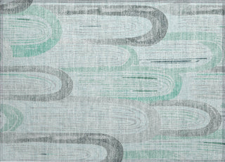 Piper Looms Chantille Geometric ACN1593 Seafoam Machine Washable Area Rug Scatter Main Image