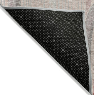 Piper Looms Chantille Geometric ACN1595 Salmon Machine Washable Area Rug Backing Image