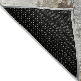 Piper Looms Chantille Modern ACN1598 Ivory Machine Washable Area Rug Backing Image