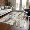 Piper Looms Chantille Modern ACN1598 Ivory Machine Washable Area Rug Lifestyle Image Feature
