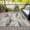 Piper Looms Chantille Modern ACN1598 Ivory Machine Washable Area Rug Outdoor Lifestyle Image Feature