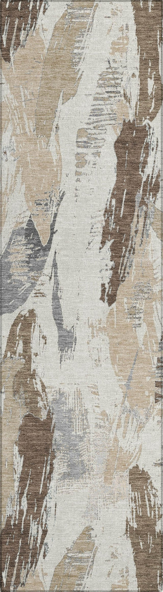 Piper Looms Chantille Modern ACN1598 Ivory Machine Washable Area Rug Runner Main Image