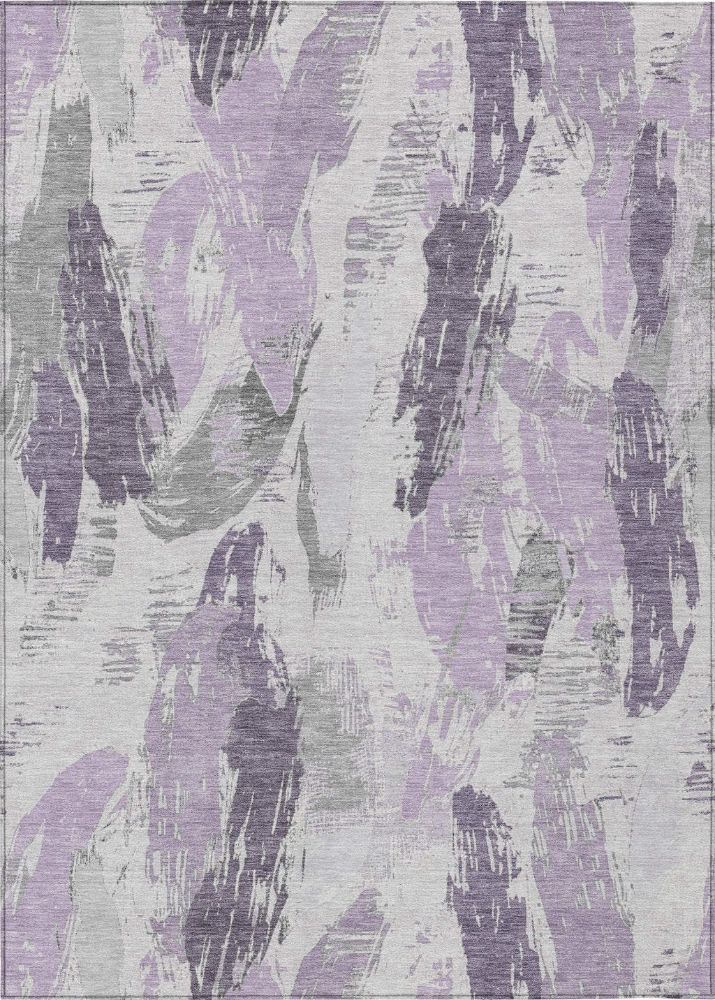 Piper Looms Chantille Modern ACN1599 Lavender Machine Washable Area Rug ...
