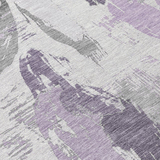 Piper Looms Chantille Modern ACN1599 Lavender Machine Washable Area Rug Swatch Image
