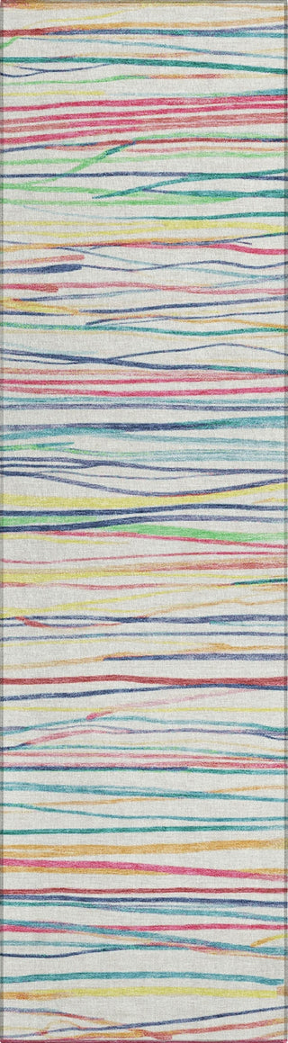 Piper Looms Chantille Stripes ACN1604 Ivory Machine Washable Area Rug Runner Main Image