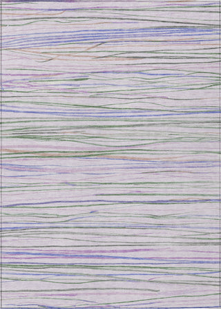Piper Looms Chantille Stripes ACN1605 Lavender Machine Washable Area Rug main image