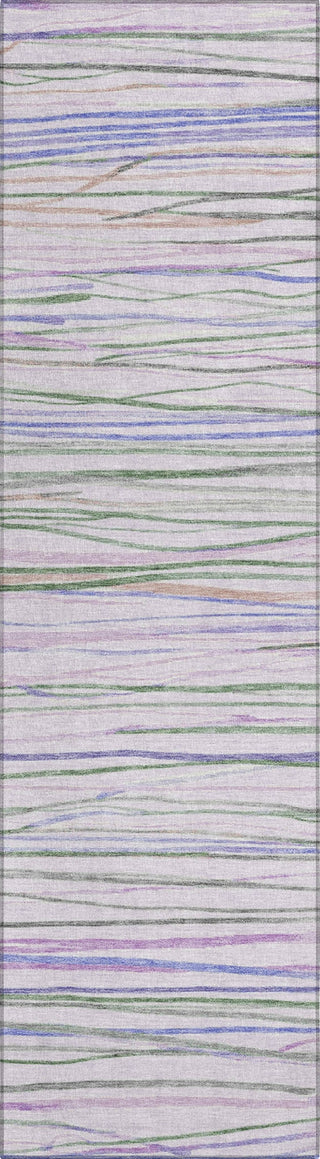 Piper Looms Chantille Stripes ACN1605 Lavender Machine Washable Area Rug Runner Main Image