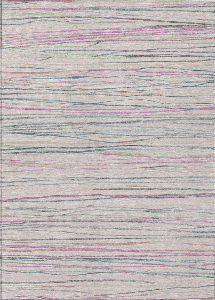 Piper Looms Chantille Stripes ACN1607 Pink Machine Washable Area Rug main image