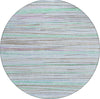 Piper Looms Chantille Stripes ACN1608 Sky Machine Washable Area Rug Round Main Image