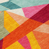 Piper Looms Chantille Geometric ACN1611 Orange Machine Washable Area Rug Swatch Image