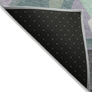 Piper Looms Chantille Geometric ACN1612 Purple Machine Washable Area Rug Backing Image