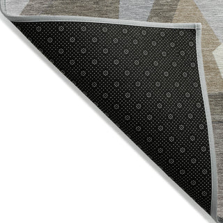 Piper Looms Chantille Geometric ACN1613 Taupe Machine Washable Area Rug Backing Image