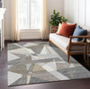 Piper Looms Chantille Geometric ACN1613 Taupe Machine Washable Area Rug Lifestyle Image Feature