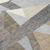 Piper Looms Chantille Geometric ACN1613 Taupe Machine Washable Area Rug Swatch Image