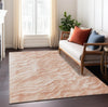 Piper Looms Chantille Waves ACN1615 Coral Machine Washable Area Rug Lifestyle Image Feature