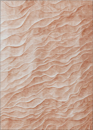 Piper Looms Chantille Waves ACN1615 Coral Machine Washable Area Rug main image