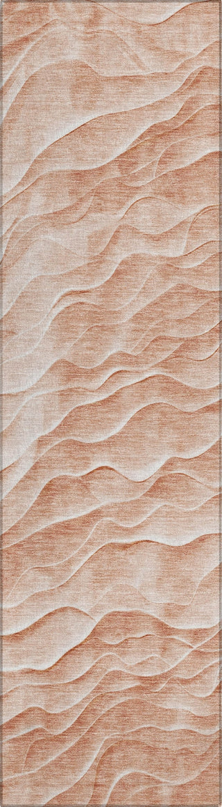 Piper Looms Chantille Waves ACN1615 Coral Machine Washable Area Rug Runner Main Image