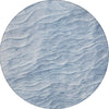 Piper Looms Chantille Waves ACN1616 Denim Machine Washable Area Rug Round Main Image