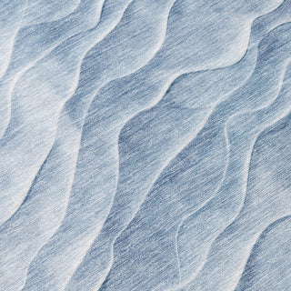 Piper Looms Chantille Waves ACN1616 Denim Machine Washable Area Rug Swatch Image