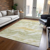 Piper Looms Chantille Waves ACN1619 Aloe Machine Washable Area Rug Lifestyle Image Feature