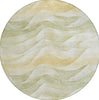 Piper Looms Chantille Waves ACN1619 Aloe Machine Washable Area Rug Round Main Image
