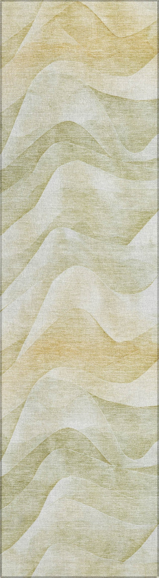 Piper Looms Chantille Waves ACN1619 Aloe Machine Washable Area Rug Runner Main Image