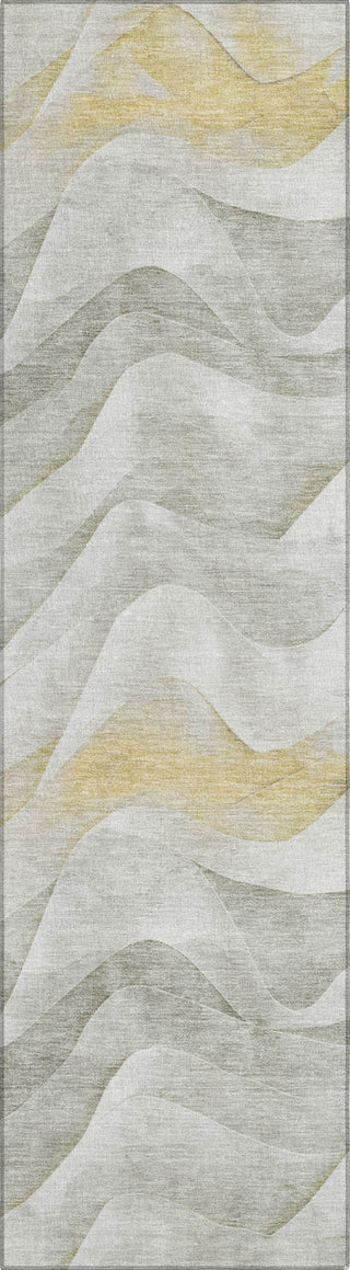 Piper Looms Chantille Waves ACN1622 Silver Machine Washable Area Rug Runner Main Image