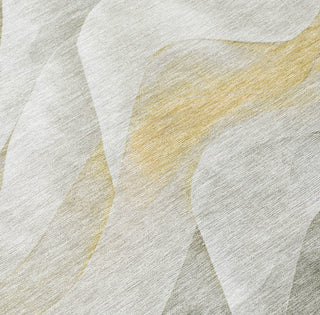 Piper Looms Chantille Waves ACN1622 Silver Machine Washable Area Rug Swatch Image