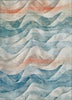 Piper Looms Chantille Waves ACN1623 Teal Machine Washable Area Rug main image