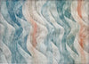 Piper Looms Chantille Waves ACN1623 Teal Machine Washable Area Rug Scatter Main Image