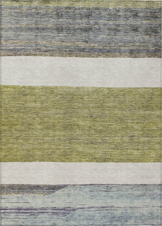 Piper Looms Chantille Stripes ACN1624 Aloe Machine Washable Area Rug main image