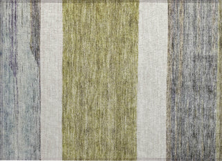 Piper Looms Chantille Stripes ACN1624 Aloe Machine Washable Area Rug Scatter Main Image