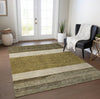 Piper Looms Chantille Stripes ACN1624 Coffee Machine Washable Area Rug Lifestyle Image Feature