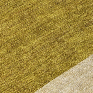 Piper Looms Chantille Stripes ACN1624 Gold Machine Washable Area Rug Swatch Image