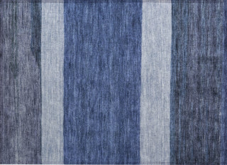 Piper Looms Chantille Stripes ACN1624 Navy Machine Washable Area Rug Scatter Main Image