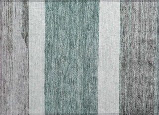 Piper Looms Chantille Stripes ACN1624 Teal Machine Washable Area Rug Scatter Main Image