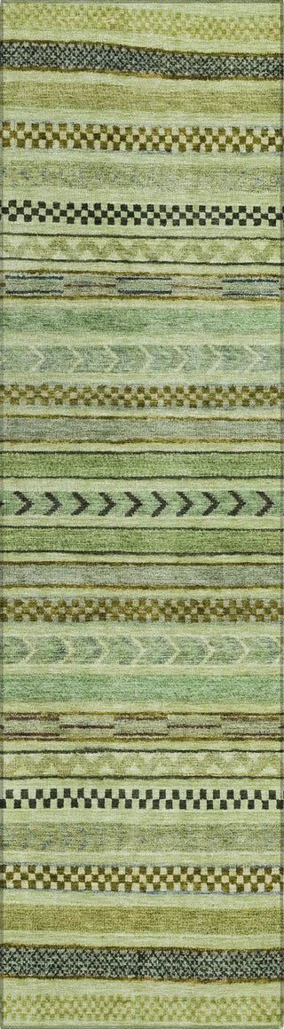 Piper Looms Chantille Stripes ACN1625 Aloe Machine Washable Area Rug Runner Main Image